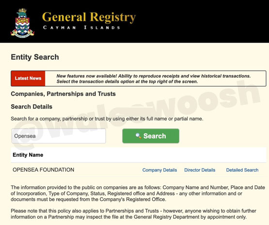 NFT市场OpenSea在开曼群岛注册基金会！社群猜是准备发币和空投