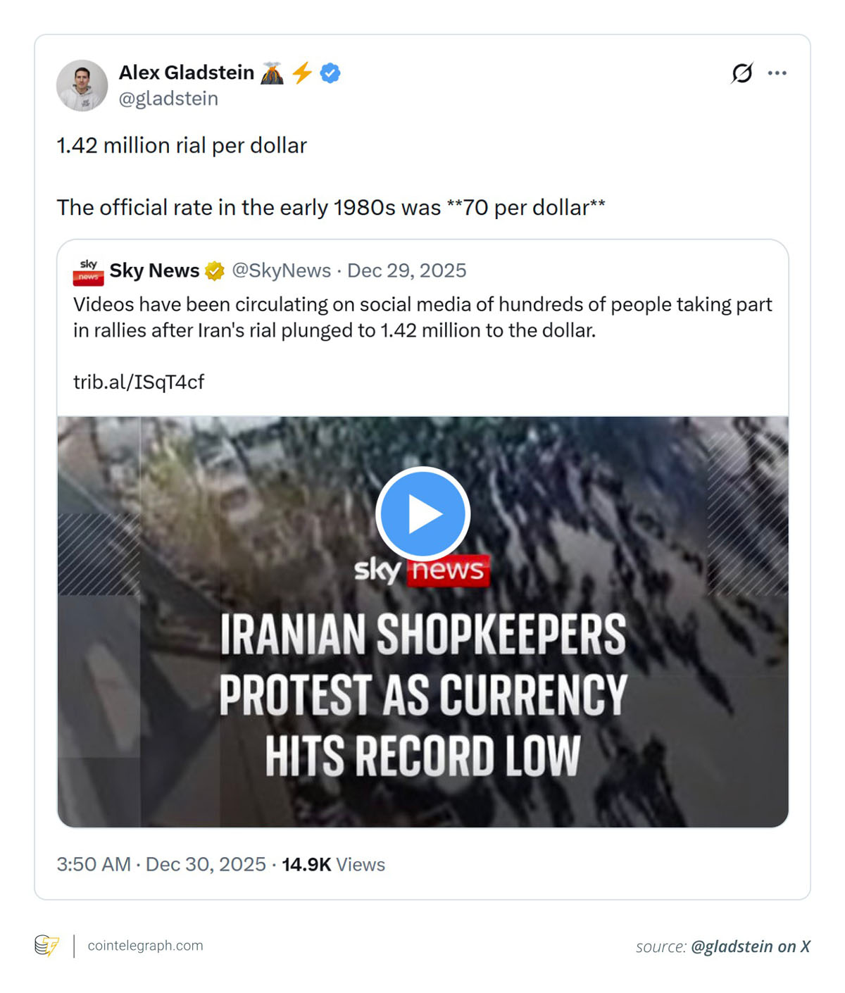 伊朗货币崩盘比特币避险