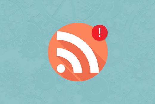 WordPress RSS feed error
