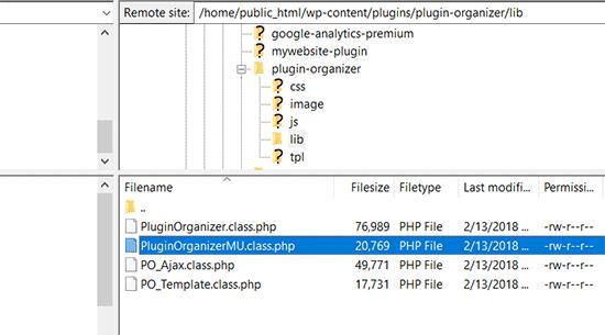 Copy MU plugin file
