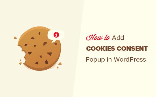 How to add cookies consent popup in WordPress