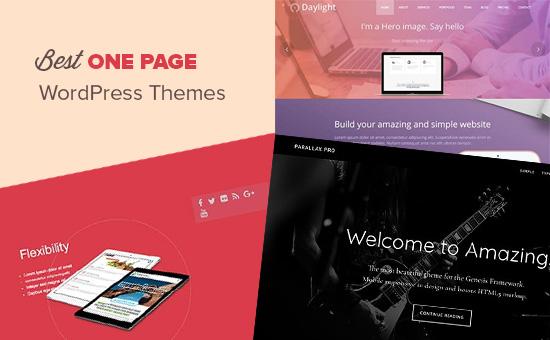 Best One Page WordPress Themes