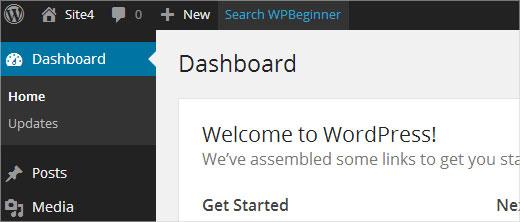 Adding a custom shortcut link in WordPress toolbar