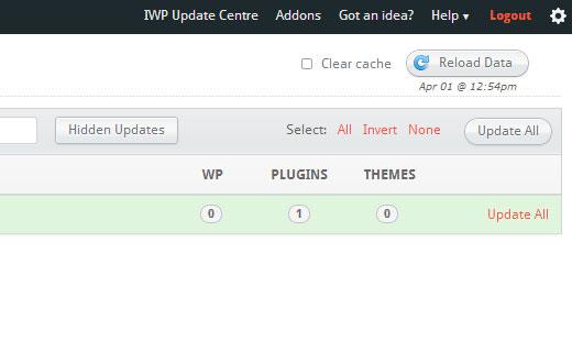 InfiniteWP allows you to update all your WordPress websites, plugins and themes from one dashboard