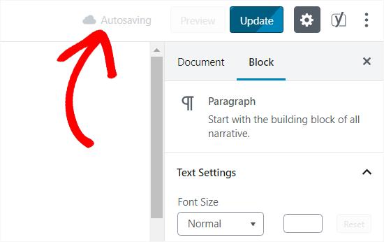 Autosave revisions in WordPress