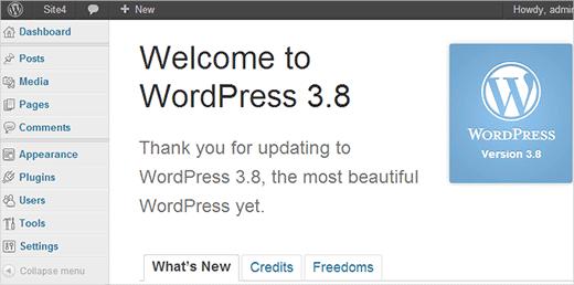 Old wp-admin User Interface in WordPress 3.8