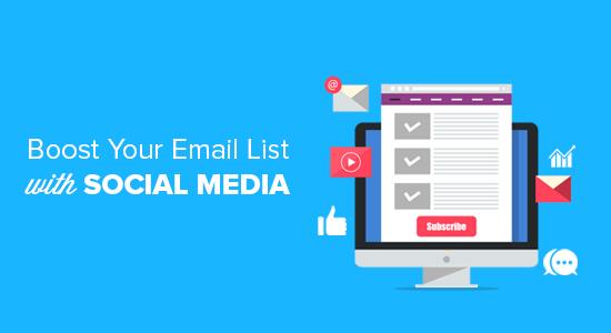 Using social media to increase email subscribers