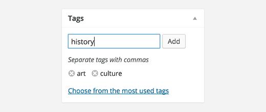 Adding tag limit to WordPress posts