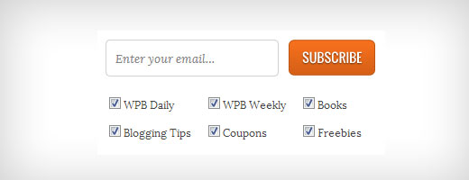 WPBeginner Subscription Checkboxes