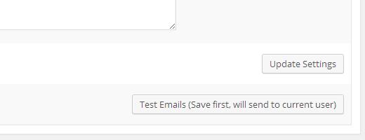 Save and test your email settings in WordPress