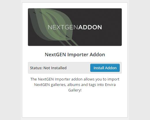 NextGEN Importer Addon plugin for Envira Gallery