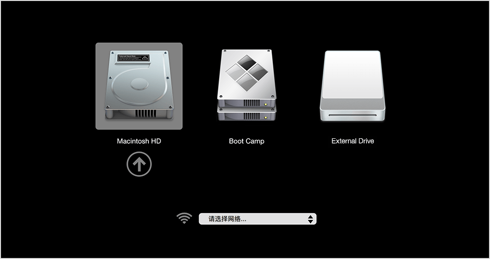 MAC如何从其他启动磁盘启动WINDOW10操作系统
