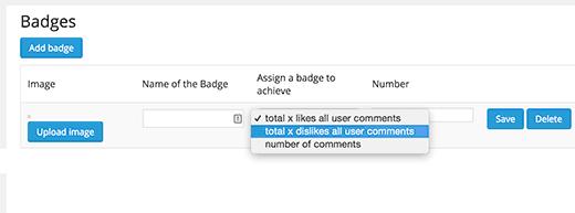 Adding badges for WordPress comments