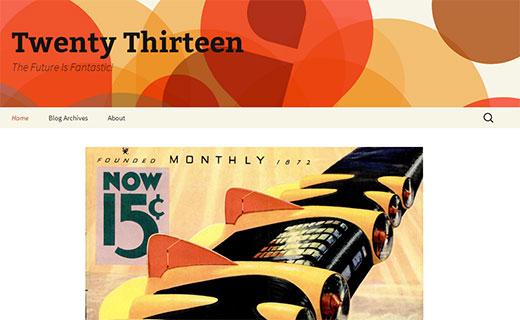 Twenty Thirteen - The New Default Theme in WordPress 3.6
