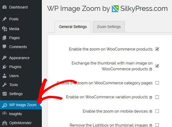如何在WordPress中为图像添加放大缩放